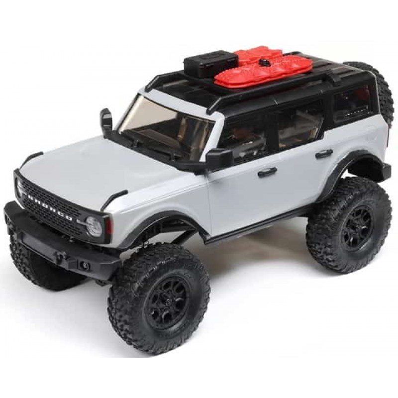 Axial SCX24 2021 Ford Bronco Hard Body 1/24 4WD RTR Scale Mini Crawler (Grey) w/2.4GHz Radio