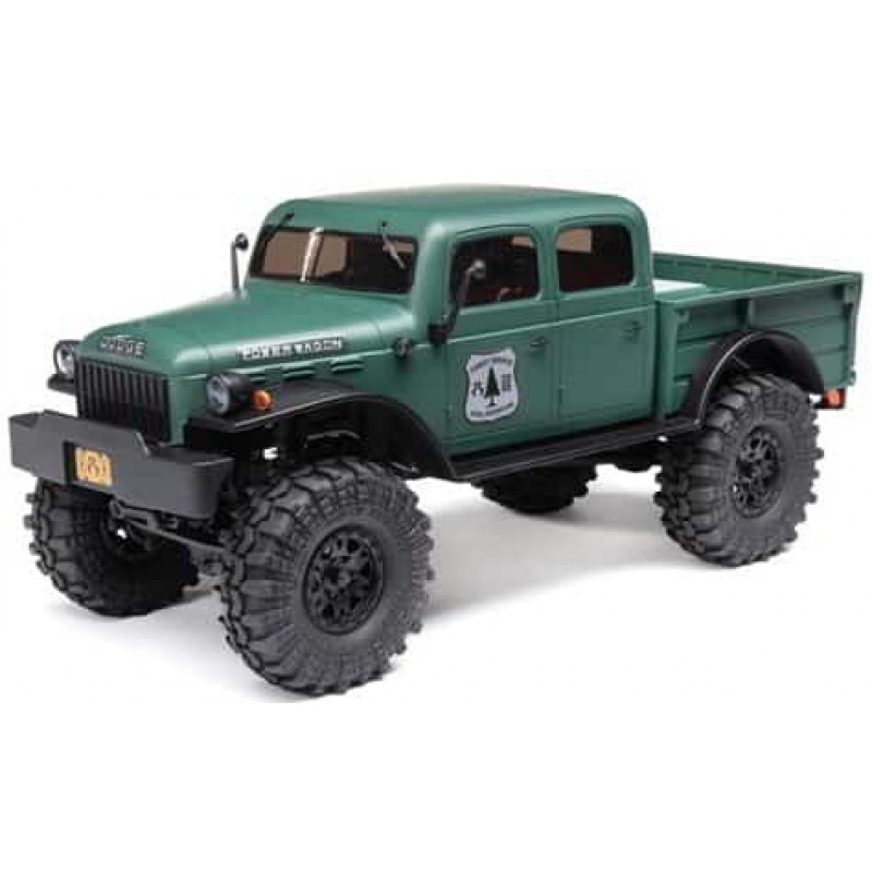 Axial SCX24 40's 4 Door Dodge Power Wagon 1/24 4WD RTR Scale Mini Crawler (Green) w/2.4GHz Radio