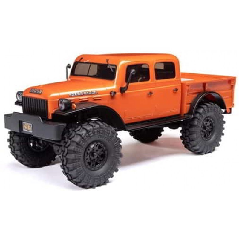 Axial SCX24 40's 4 Door Dodge Power Wagon 1/24 4WD RTR Scale Mini Crawler (Orange) w/2.4GHz Radio