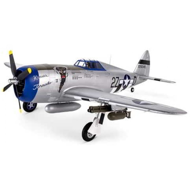 E-flite P-47 Razorback PNP Electric Airplane (1.2m)