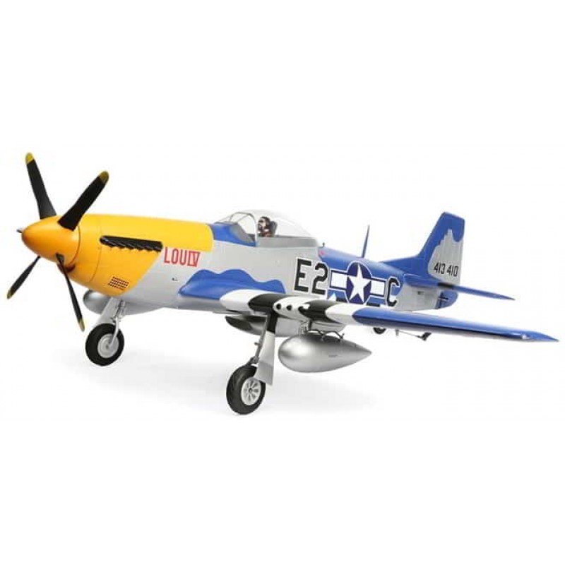 E Flite P-51D Mustang 1.5m BNF Basic with Smart EFL01250