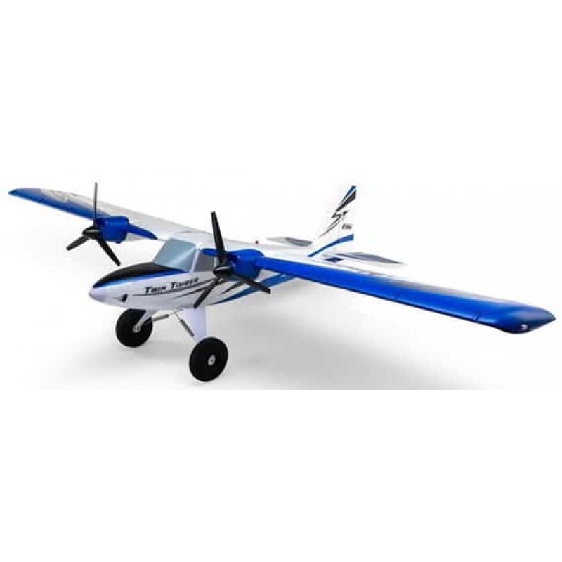 E-flite Twin Timber 1.6m BNF Basic Electric Airplane w/AS3X & Safe Select