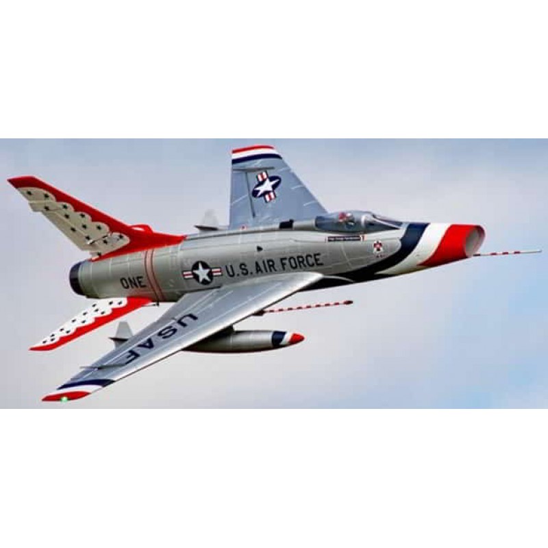 Flex Innovations F-100D Super Sabre EDF PNP Jet Airplane (Silver) (1162mm)