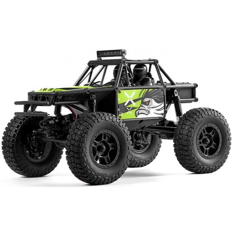 FMS 1/24 FCX24 Lemur 4x4 RTR Scale Micro Rock Crawler (Black/Green) w/2.4GHz Radio, Battery & Charger