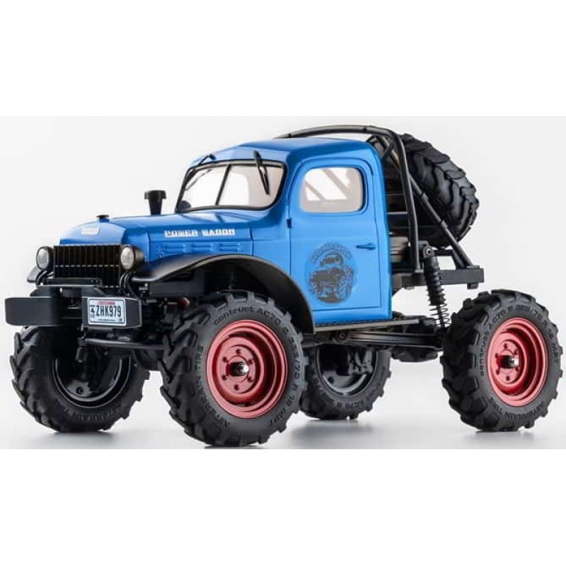 FMS FCX24 Power Wagon 1/24 Scale Micro Rock Crawler w/Hard Body (Blue)