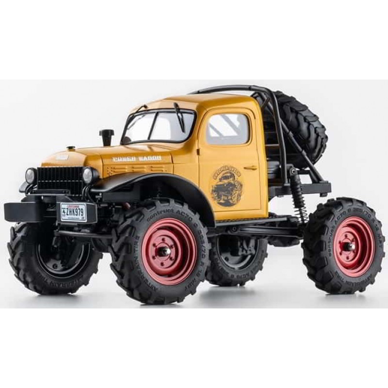 FMS FCX24 Power Wagon 1/24 Scale Micro Rock Crawler w/Hard Body (Yellow)