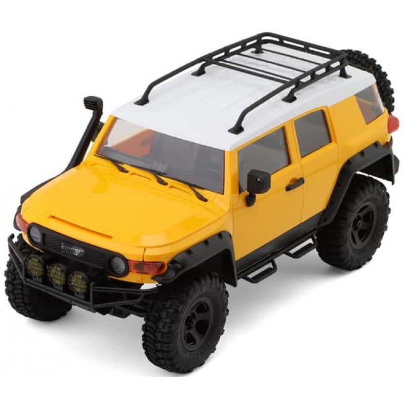 FMS Toyota FJ Cruiser 1/18 RTR Micro Rock Crawler Trail Truck (Yellow) w/2.4Ghz Radio