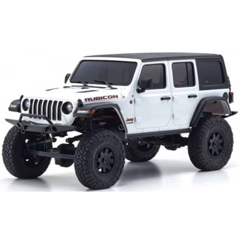 Kyosho White Mini-Z 4x4 Jeep Wrangler Rubicon KYO32521W