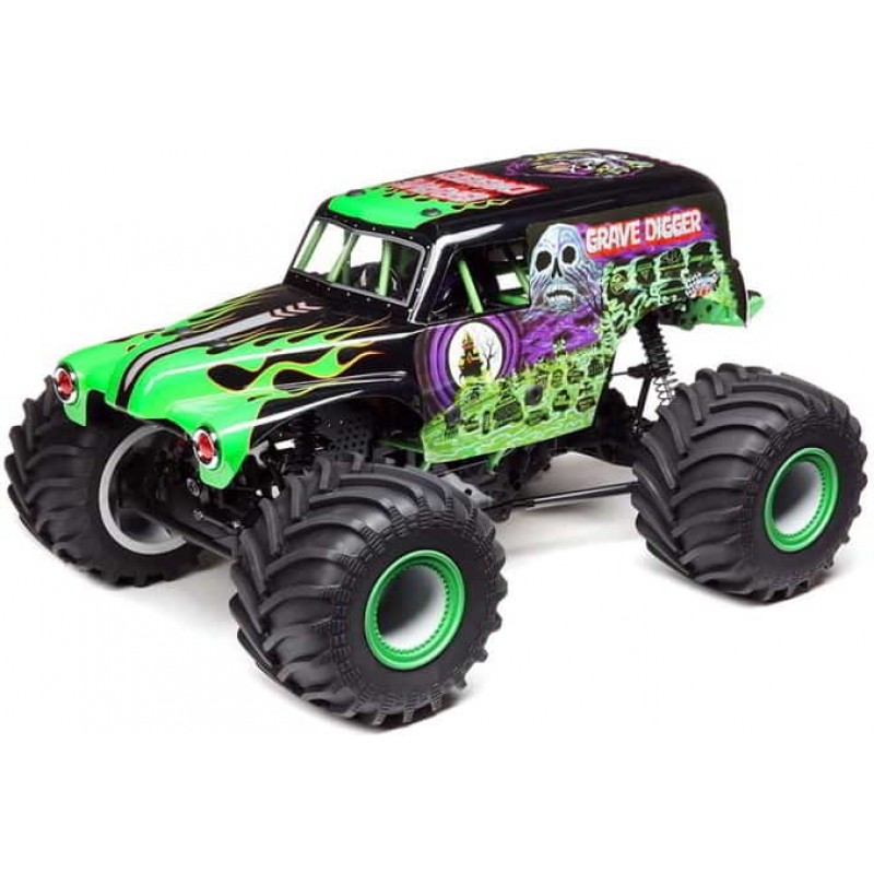 Losi LMT 4WD Solid Axle Grave Digger 1/10 Monster Truck RTR (Green)