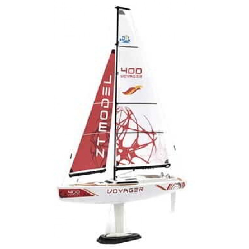 PlaySTEM Voyager 400 Sailboat w/2.4GHz Transmitter (Red)