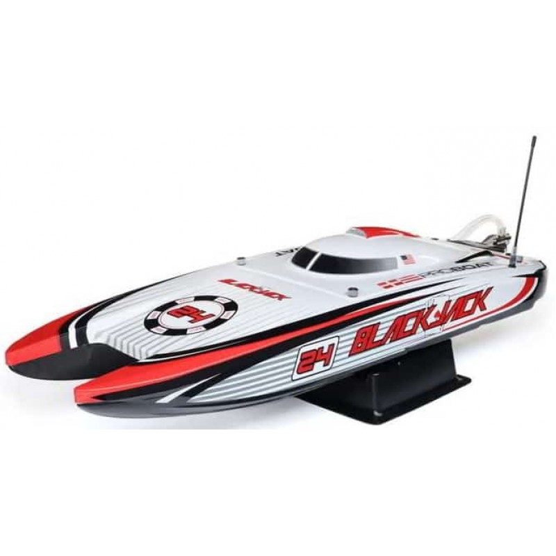 Pro Boat Blackjack 24" V2 Catamaran Brushless RTR Electric Boat (Vegas Offshore) w/SLT2 2.4GHz Radio