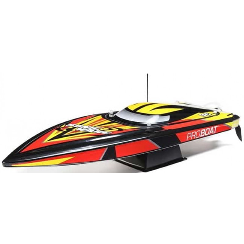 Pro Boat Sonicwake 36 Self-Righting RTR Deep-V Brushless Boat (Black) w/Spektrum SLT3 2.4GHz Radio