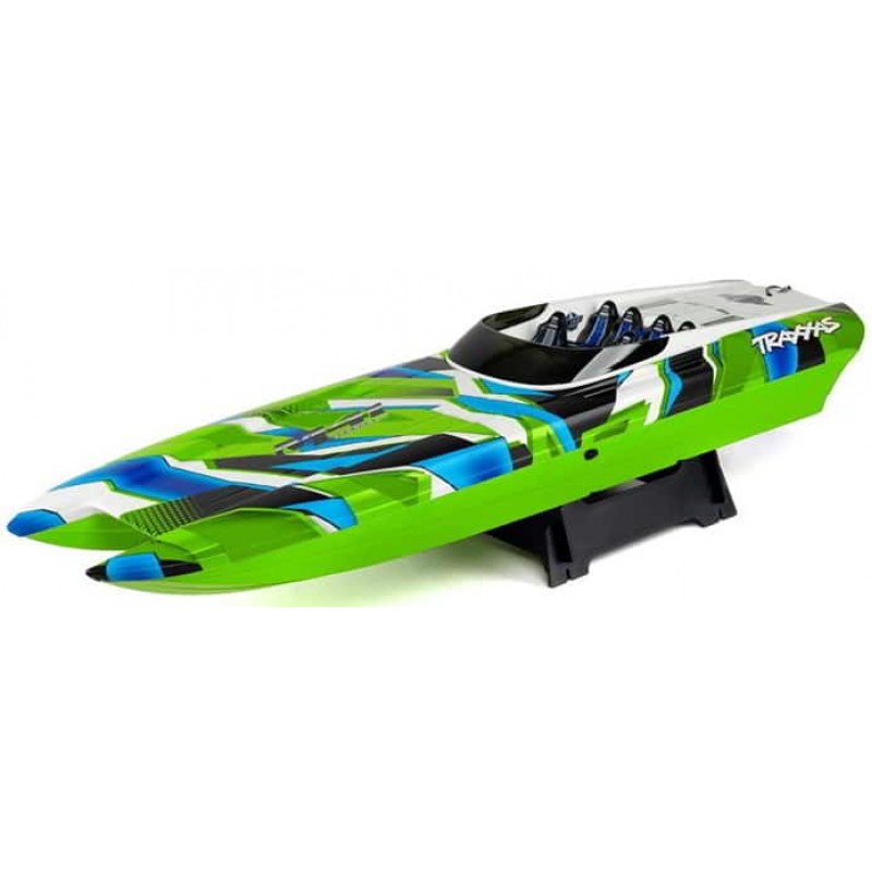 Traxxas DCB M41 Widebody 40 Catamaran High Performance 6S Race Boat (Green) w/TQi 2.4Ghz Radio & TSM