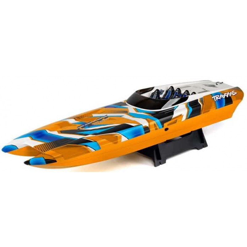 Traxxas DCB M41 Widebody 40" Catamaran High Performance 6S Race Boat (Orange) w/TQi 2.4Ghz Radio & TSM