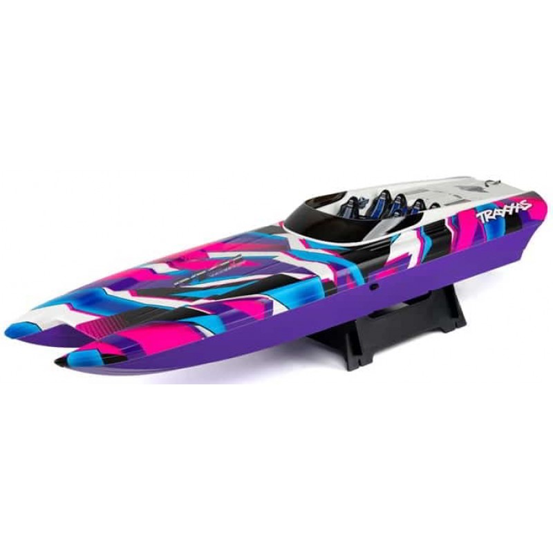 Traxxas DCB M41 Widebody 40 Catamaran High Performance 6S Race Boat (Purple) w/TQi 2.4Ghz Radio & TSM