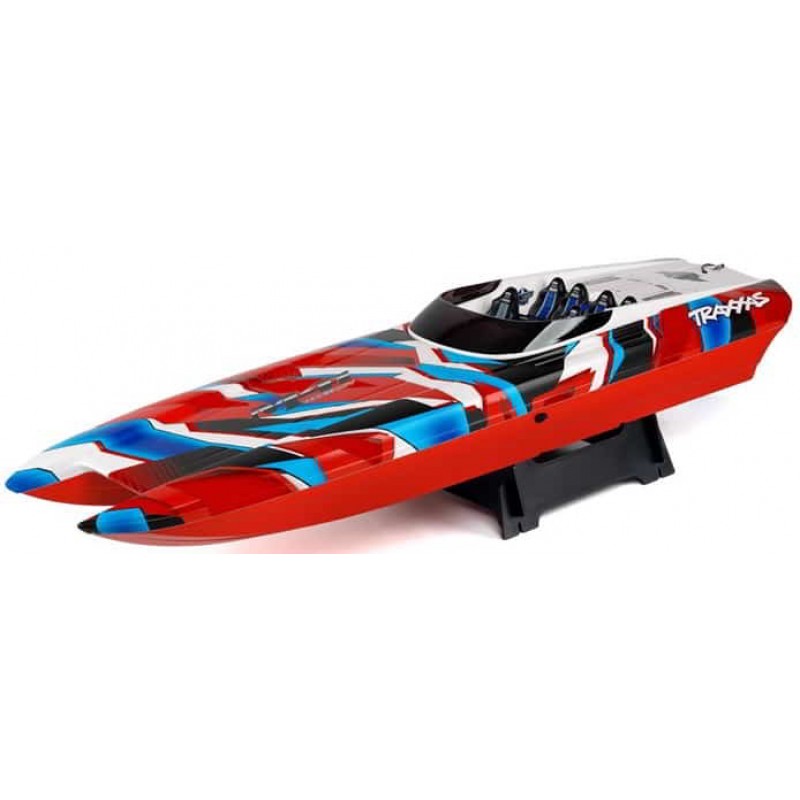 Traxxas DCB M41 Widebody 40" Catamaran High Performance 6S Race Boat (Red) w/TQi 2.4Ghz Radio & TSM