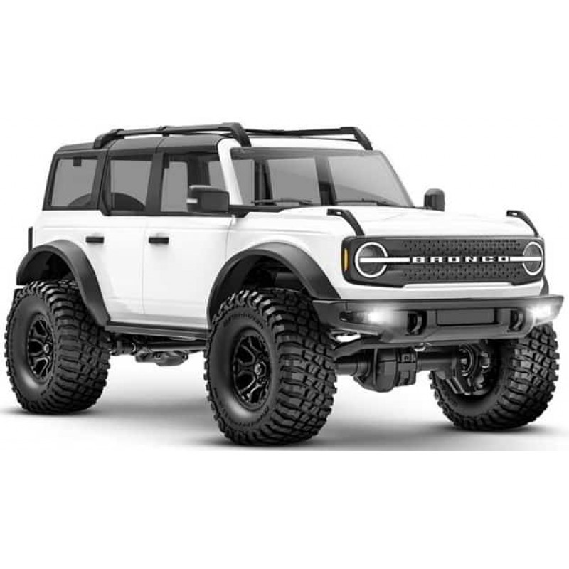 Traxxas TRX-4M 1/18 Electric Rock Crawler w/Ford Bronco Body (White) w/TQ 2.4GHz Radio