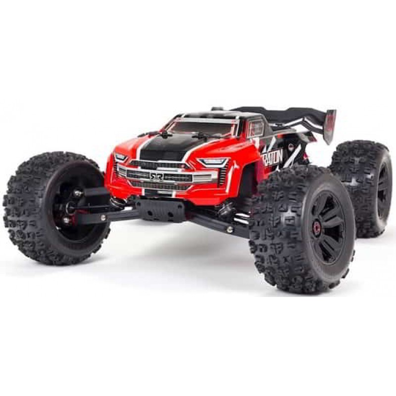 Arrma 1/8 KRATON 6S V5 4WD BLX Speed Red Monster Truck with Spektrum Firma RTR (Red)