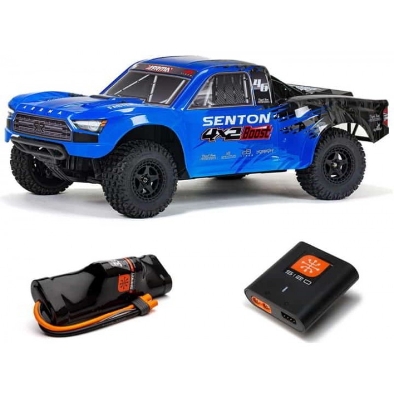 Arrma Senton 4X2 BOOST 1/10 Electric RTR Short Course Truck (Blue) w/SLT2 2.4GHz Radio, Battery & Charger