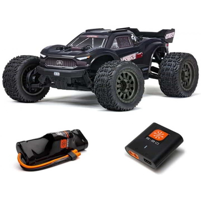 Arrma Vorteks 4X2 BOOST 1/10 Electric RTR Stadium Truck (Gun Metal) w/SLT2 2.4GHz Radio, Battery & Charger