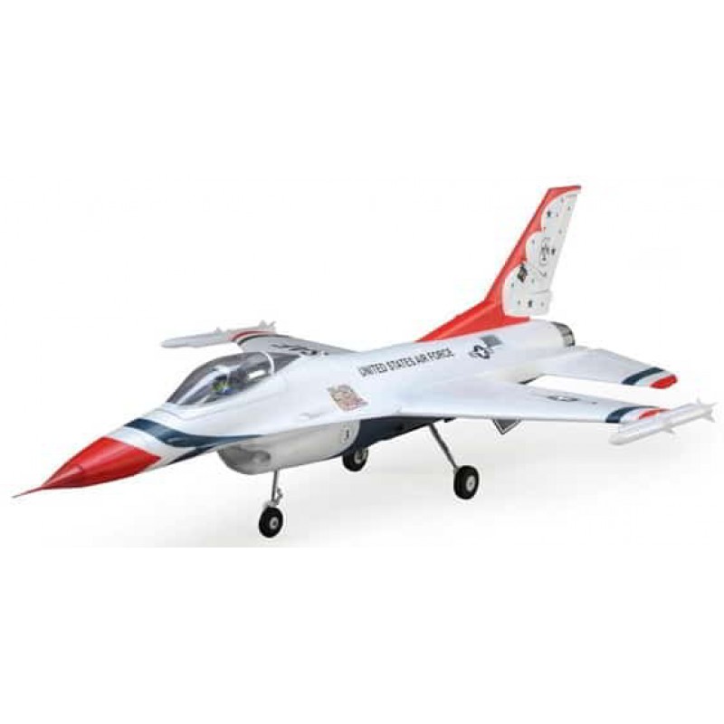 E-flite F-16 Thunderbirds EDF BNF Basic Jet Airplane w/AS3X & SAFE Technology