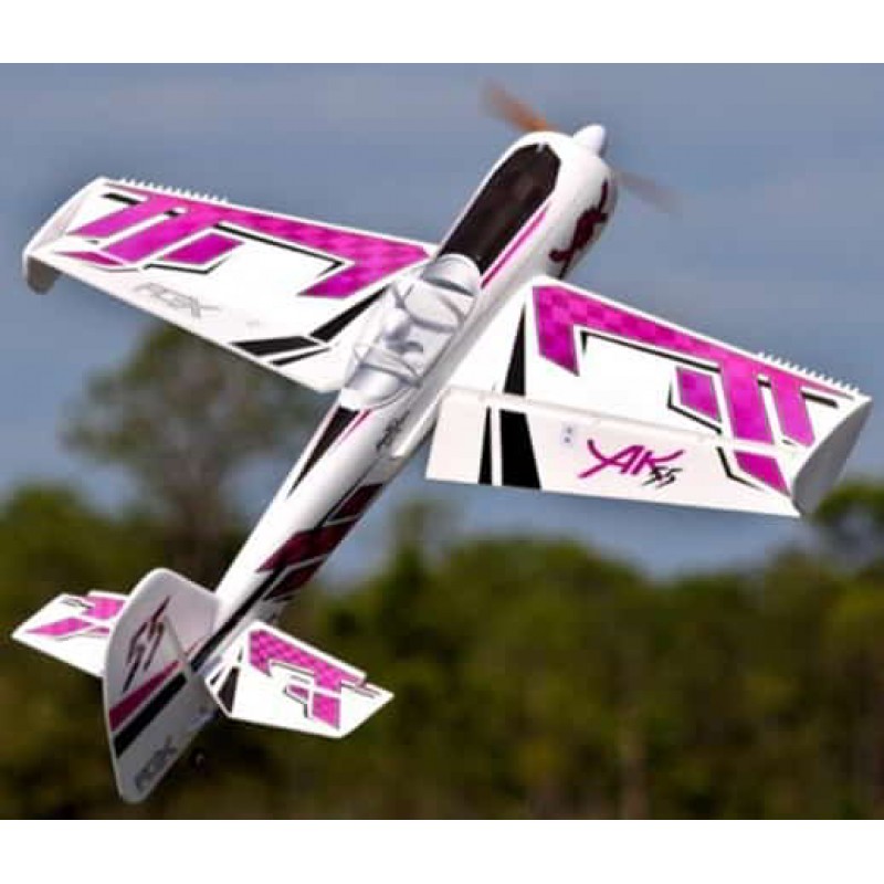 Flex Innovations QQ Yak 55 10E Super PNP Electric Airplane (Night Pink) (1196mm)