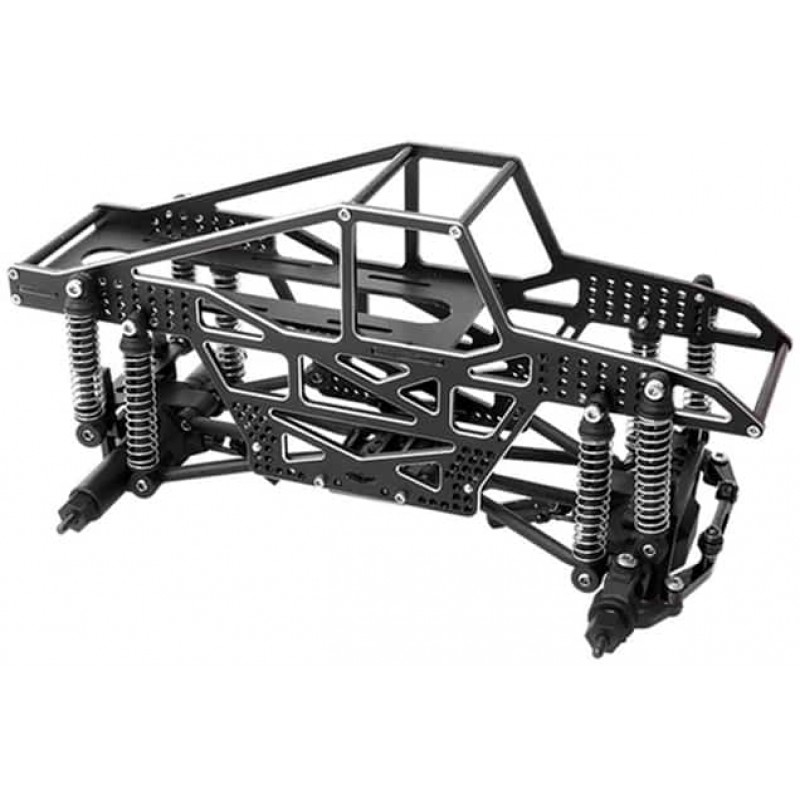 Furitek 1/24 Rampart CNC Machined Monster Truck Full Chassis Kit (Black)