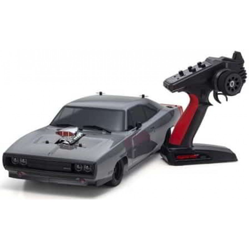 Kyosho EP Fazer Mk2 FZ02L VE 1970 Dodge Charger 4WD 1/10 RTR Touring Car w/Syncro KT-231P+ 2.4GHz Radio (Grey)