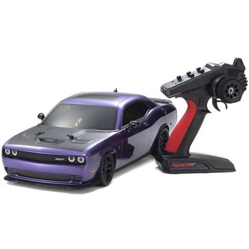 Kyosho Fazer Mk2 FZ02L 2015 Dodge Challenger SRT Hellcat 4WD 1/10 RTR Touring Car w/Syncro KT-231P 2.4GHz Radio (Purple)