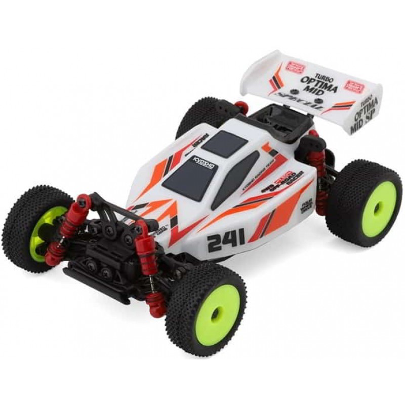 Kyosho MB-010VE Mini-Z Buggy Turbo Optima Readyset (White) w/2.4GHz Radio