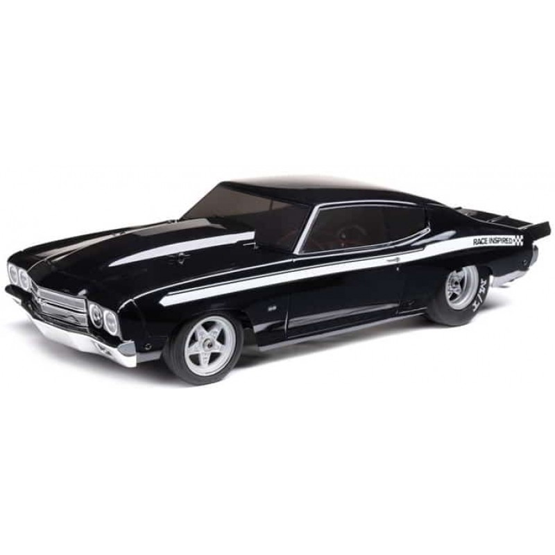 Losi 1/16 1970 Chevelle 2WD RTR Mini No Prep Drag Car (Black) w/2.4GHz Radio, Battery & Charger