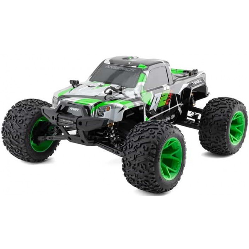 Maverick Quantum2 Flux Brushless 1/10 4WD RTR Electric Monster Truck (Green)