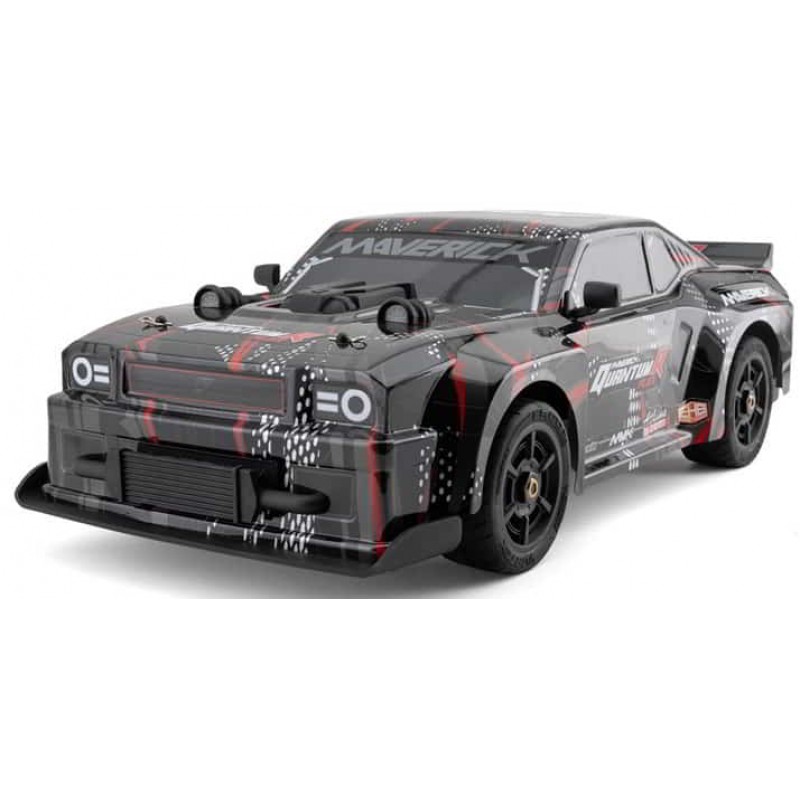 Maverick QuantumR Flux 1/8 4S 4WD Brushless RTR Electric Muscle Car (Black/Red) w/2.4GHz Transmitter