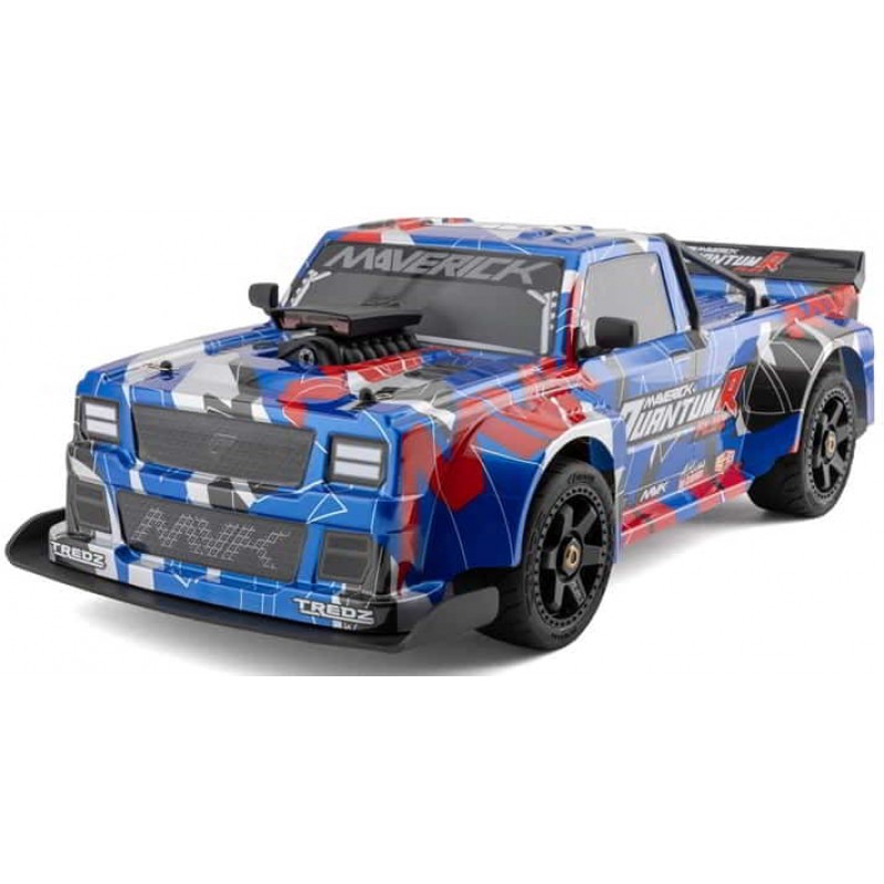 Maverick QuantumR Flux 1/8 4S 4WD Brushless RTR Electric Race Truck (Blue/Red) w/2.4GHz Transmitter