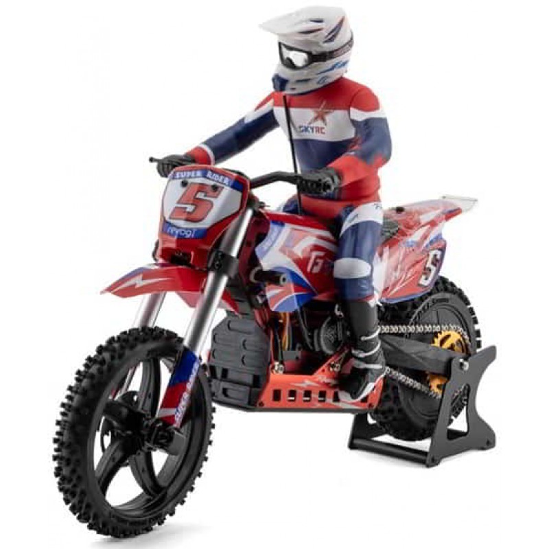 SkyRC Super Rider SR5 RTR 1/4 Brushless Dirt Bike (Red) w/2.4GHz Radio, Battery & Charger