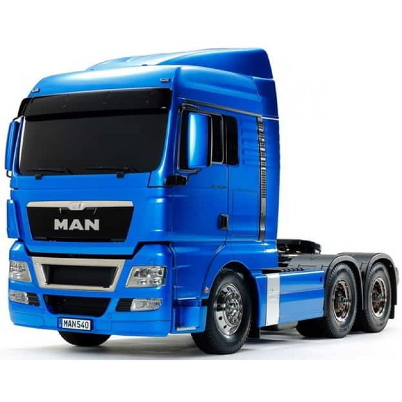 Tamiya 1/14 Pre-Painted Man TGX 26.540 6x4 XLX Model Kit (Light Metallic Blue)