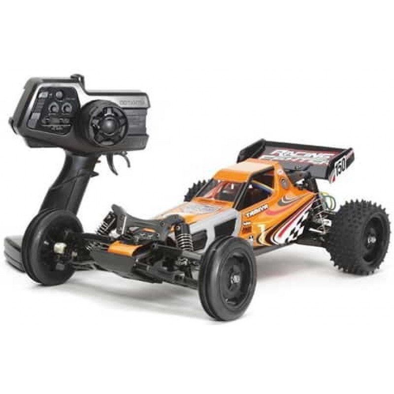 Tamiya XB Racing Fighter DT03 2WD RTR Off Road Buggy (Orange/Silver) w/2.4GHZ Transmitter