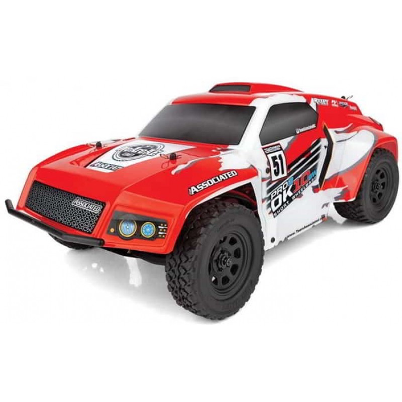 Team Associated Pro2 DK10SW 2WD 1/10 Brushless Dakar Rally Racer (Red) Combo w/2.4GHz Radio, Battery & Charger