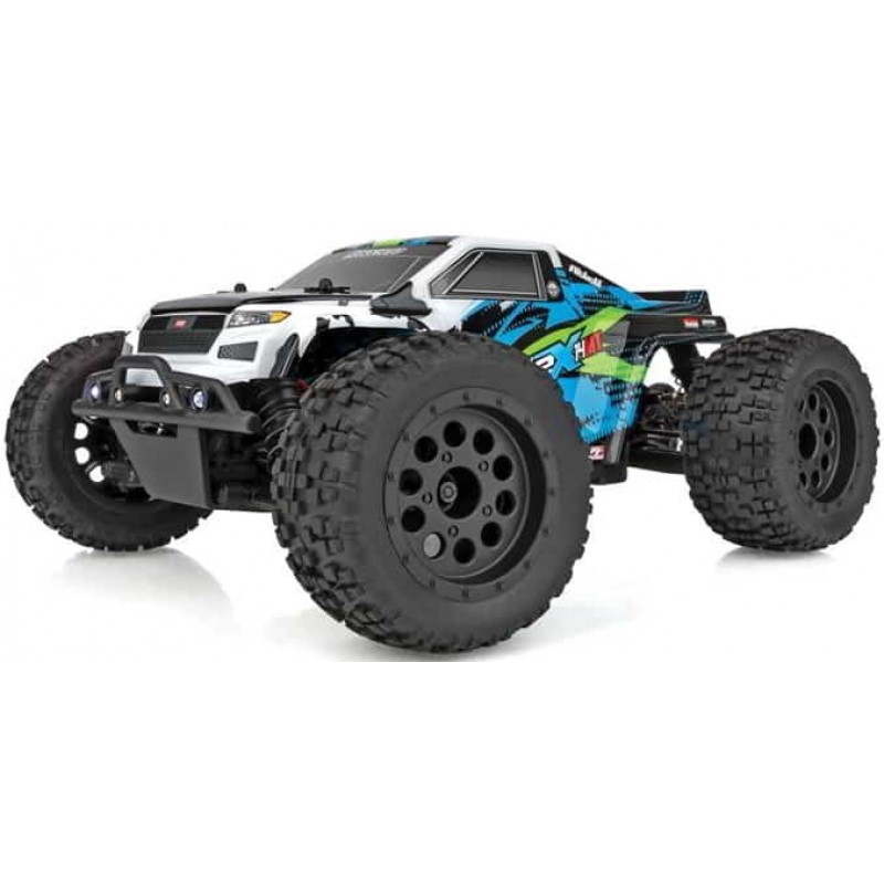 Team Associated Reflex 14MT 1/14 RTR 4WD Brushless Mini Monster Truck Combo (Green/Blue) w/2.4GHz Radio, Battery & Charger