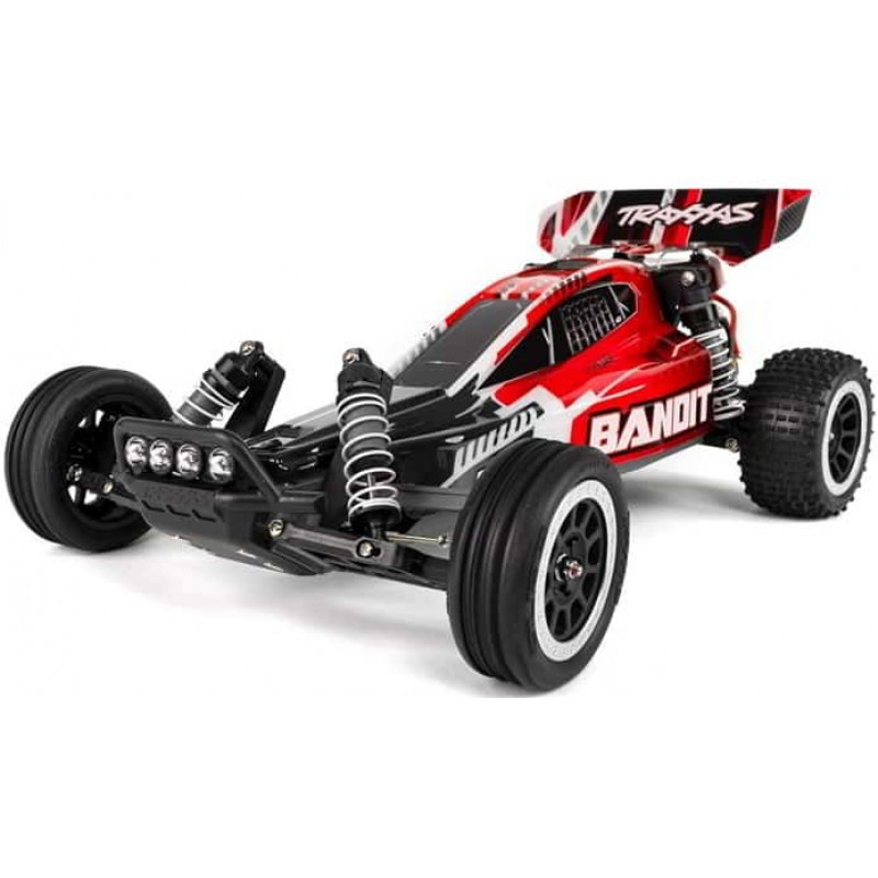 Traxxas Bandit 1/10 RTR 2WD Electric Buggy w/LED Lights (Red/Black) w/XL-5 ESC, TQ 2.4GHz Radio, Battery & DC Charger