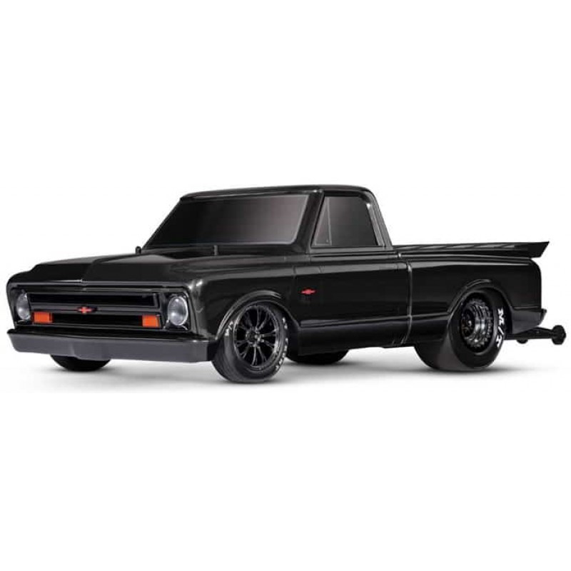 Traxxas Drag Slash 1/10 2WD RTR No Prep Truck w/1967 Chevrolet C10 Body (Black) TQi 2.4GHz Radio & TSM