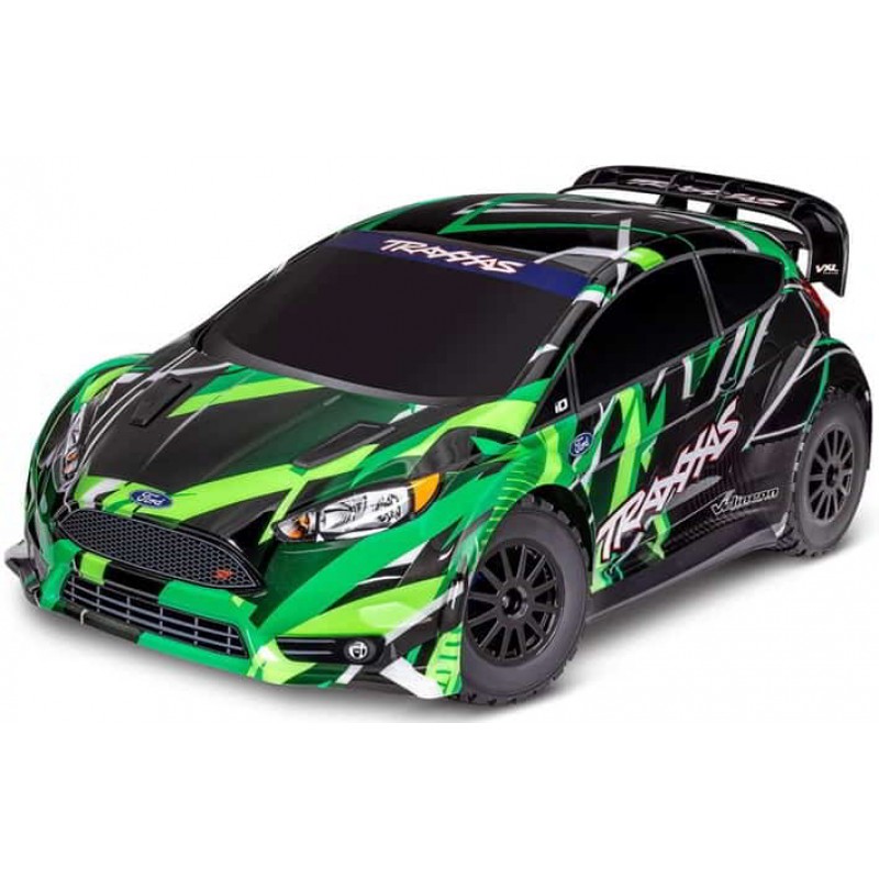 Traxxas Ford Fiesta ST 4x4 VXL Brushless 1/10 RTR AWD Rally Car (Green) w/TQi 2.4GHz Radio & TSM