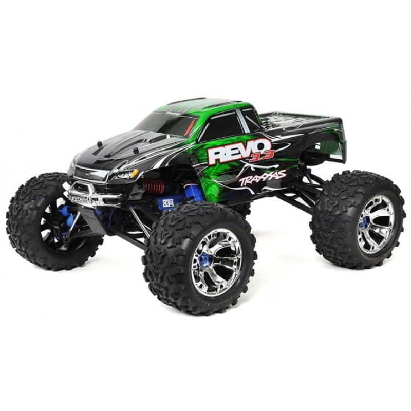 Traxxas Revo 3.3 1/10 4WD Nitro Monster Truck RTR with w/ TSM (Green)