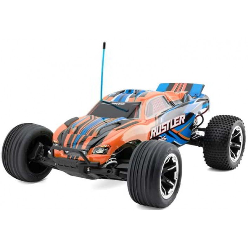 Traxxas Rustler HD 1/10 RTR 2WD Electric Stadium Truck (Orange) w/XL-5 ESC, TQ 2.4GHz Radio, Battery & USB-C Charger