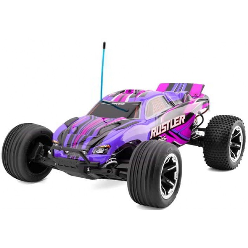 Traxxas Rustler HD 1/10 RTR 2WD Electric Stadium Truck (Pink) w/XL-5 ESC, TQ 2.4GHz Radio, Battery & USB-C Charger