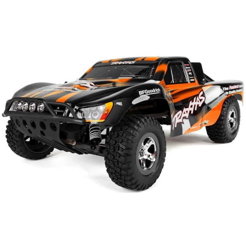 Traxxas Slash 1/10 RTR Short Course Truck (Orange) LED Lights, TQ 2.4GHz Radio, Battery & DC Charger