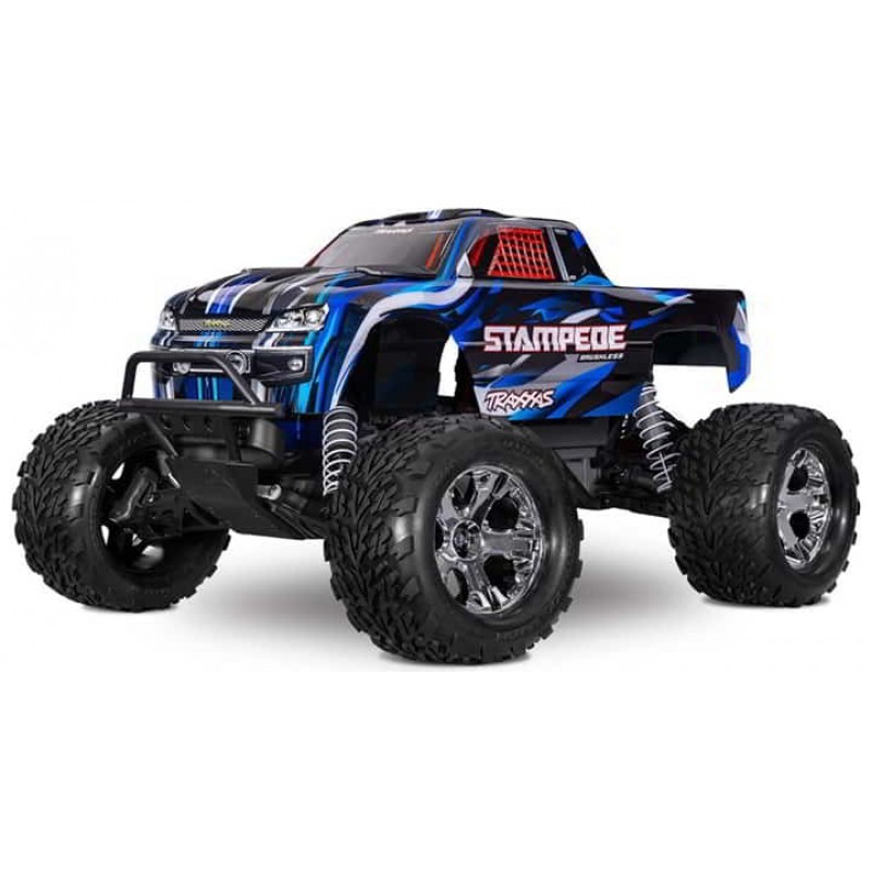 Traxxas Stampede BL-2s HD RTR 1/10 2WD Brushless Monster Truck (Blue) w/BL-2s ESC & TQ 2.4GHz Radio