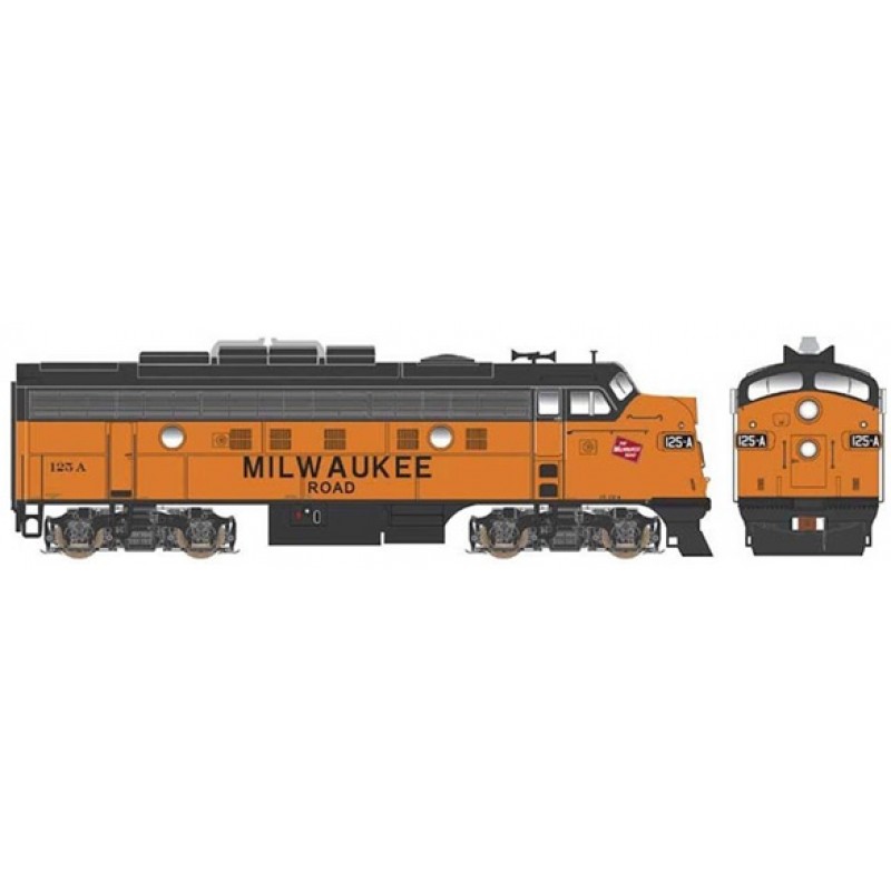 Bowser HO F9A w/DCC & Sound, MILW #125A