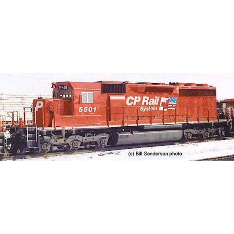 Bowser HO SD40 w DCC & Sound CPR Dual Flag #5508