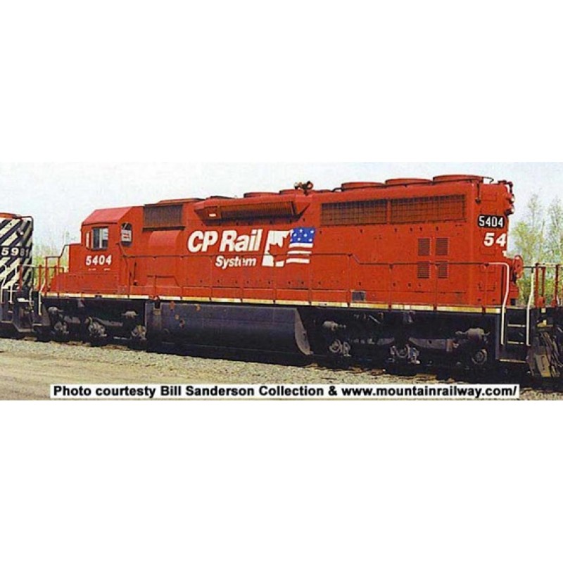 Bowser HO SD40 w DCC & Sound CPR ex QNSL Dual Flag #5404